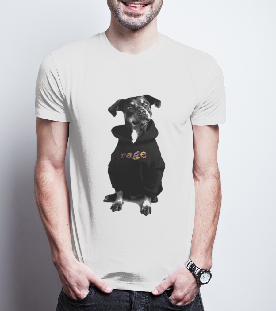 Rage Dog In T-Shirt