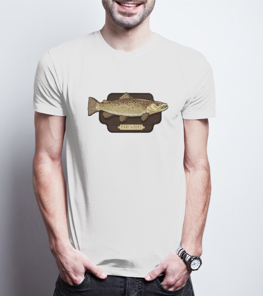 Parliament Brown Trout Fish Plaque T-Shirt