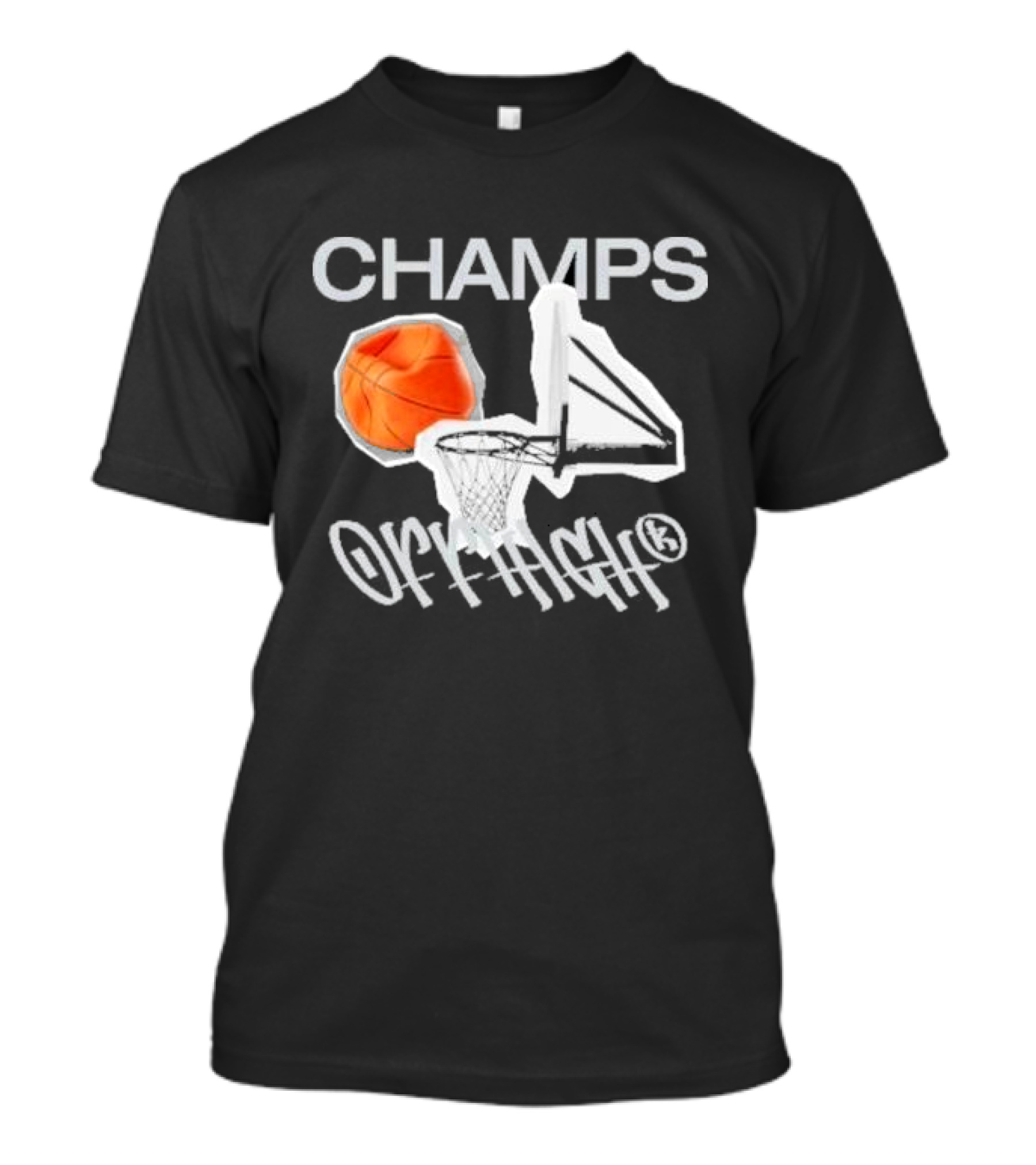 OFFHIGH STREET CHAMPS BASKETBALL HOOP GAME T-Shirt
