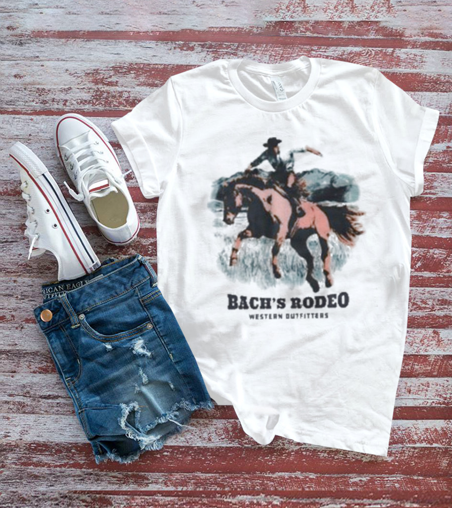 Bach’s Rodeo Western Outfitters Cowboy Horse Adventure T-Shirt