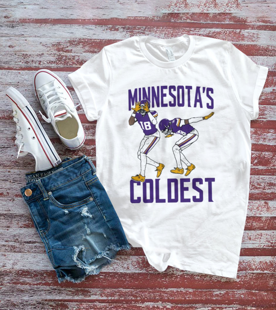 Minnesota’s Coldest Justin Jefferson 18 Football Moves T-Shirt