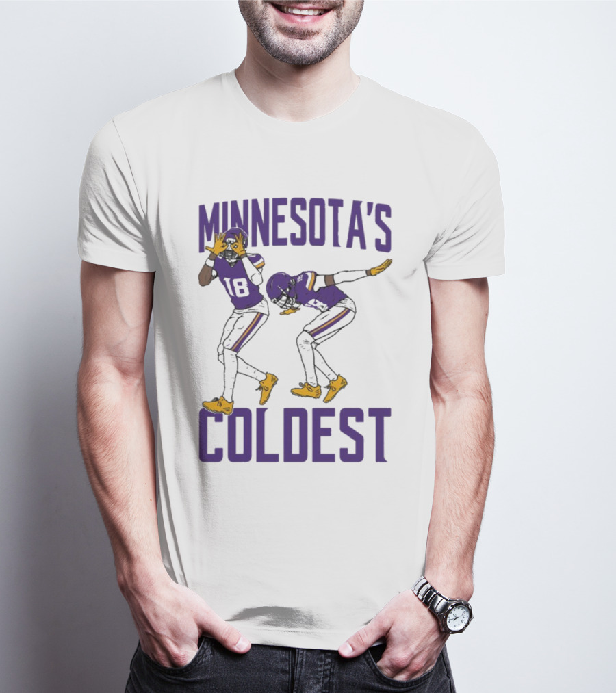 Minnesota’s Coldest Justin Jefferson 18 Football Moves T-Shirt