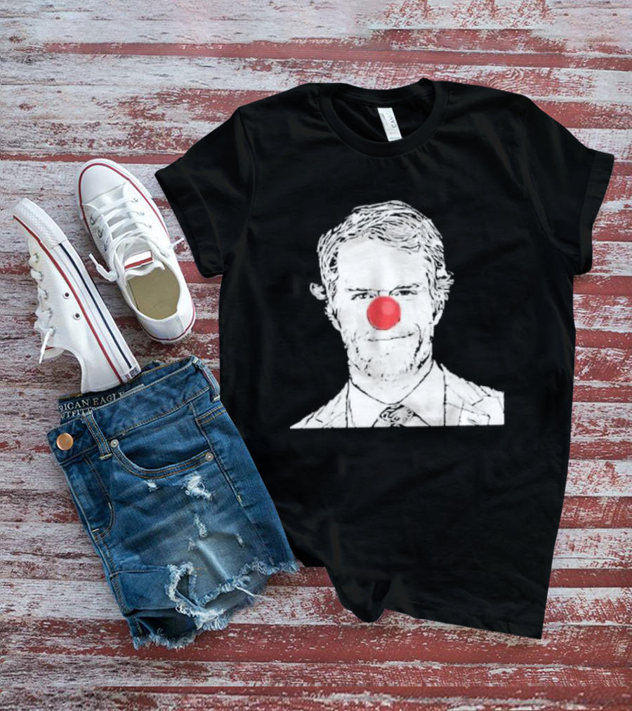 Bleed Philly Greg Olsen Clown Portrait With Red Nose T-Shirt