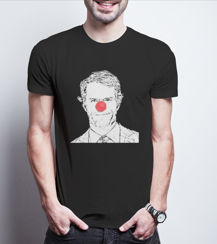 Bleed Philly Greg Olsen Clown Portrait With Red Nose T-Shirt