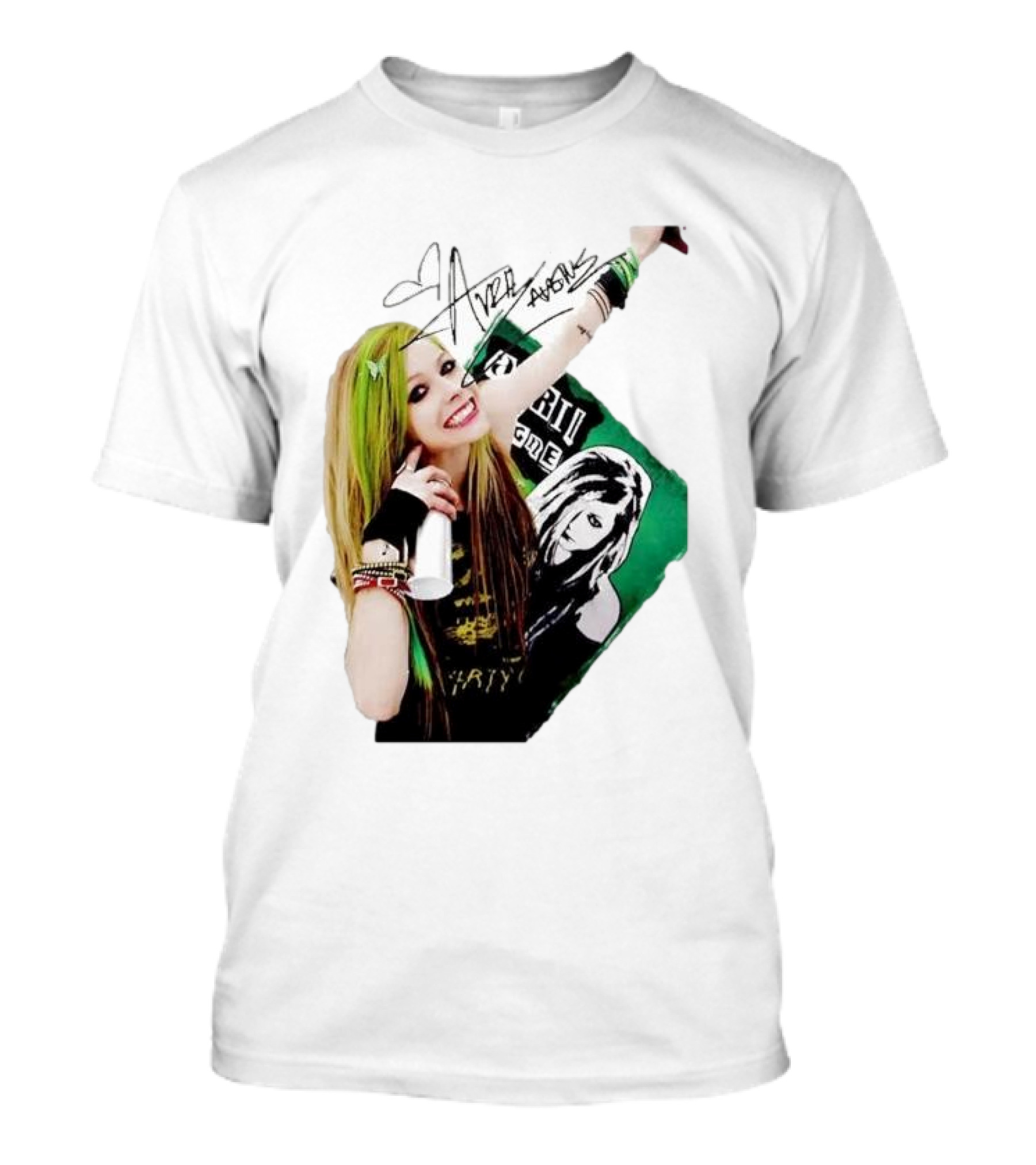 Avril Lavigne Signature Charity Me Img Green Energy Vibe T-Shirt
