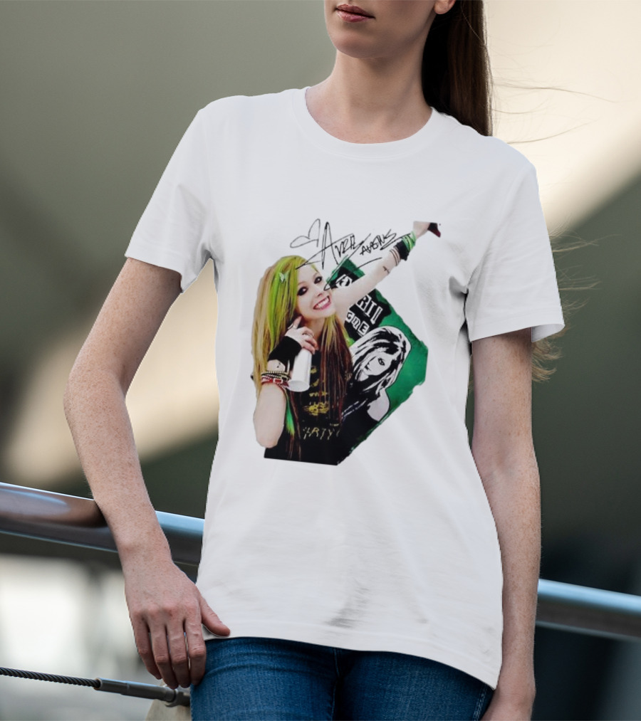 Avril Lavigne Signature Charity Me Img Green Energy Vibe T-Shirt