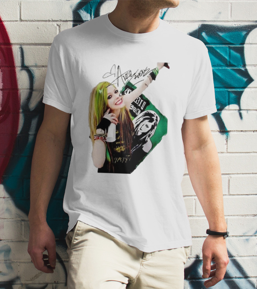 Avril Lavigne Signature Charity Me Img Green Energy Vibe T-Shirt