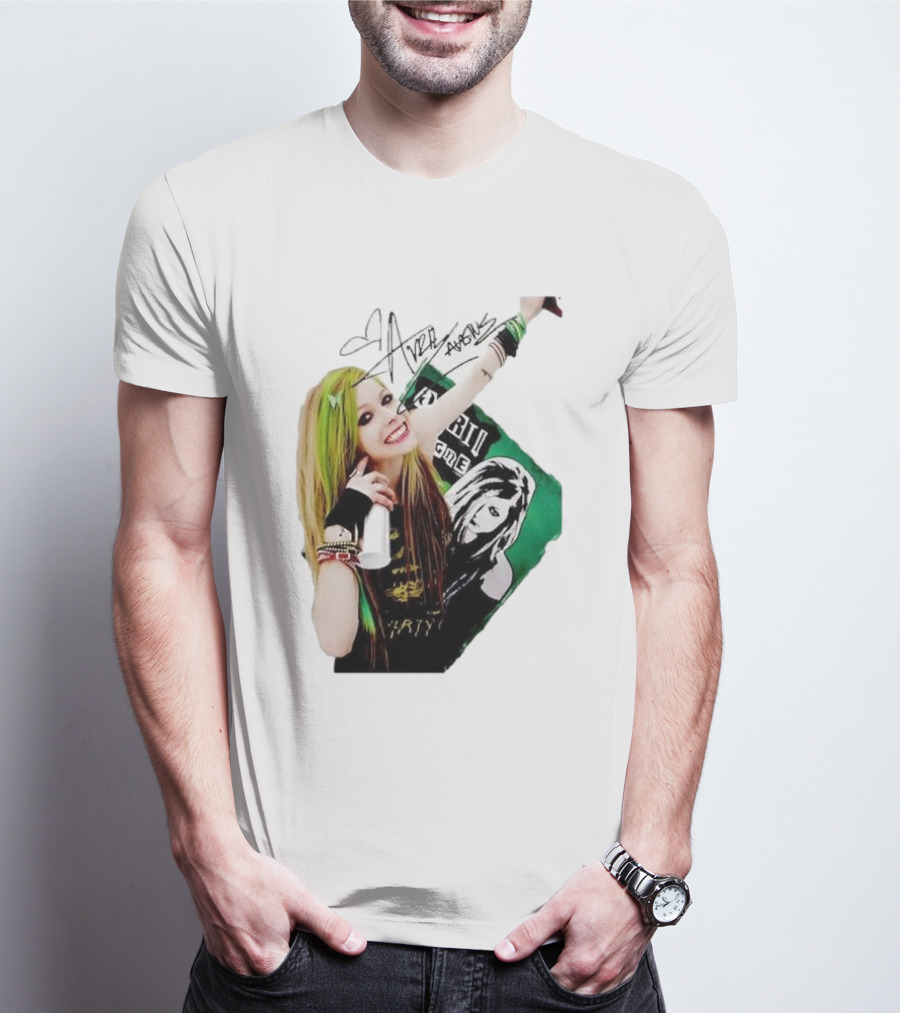 Avril Lavigne Signature Charity Me Img Green Energy Vibe T-Shirt