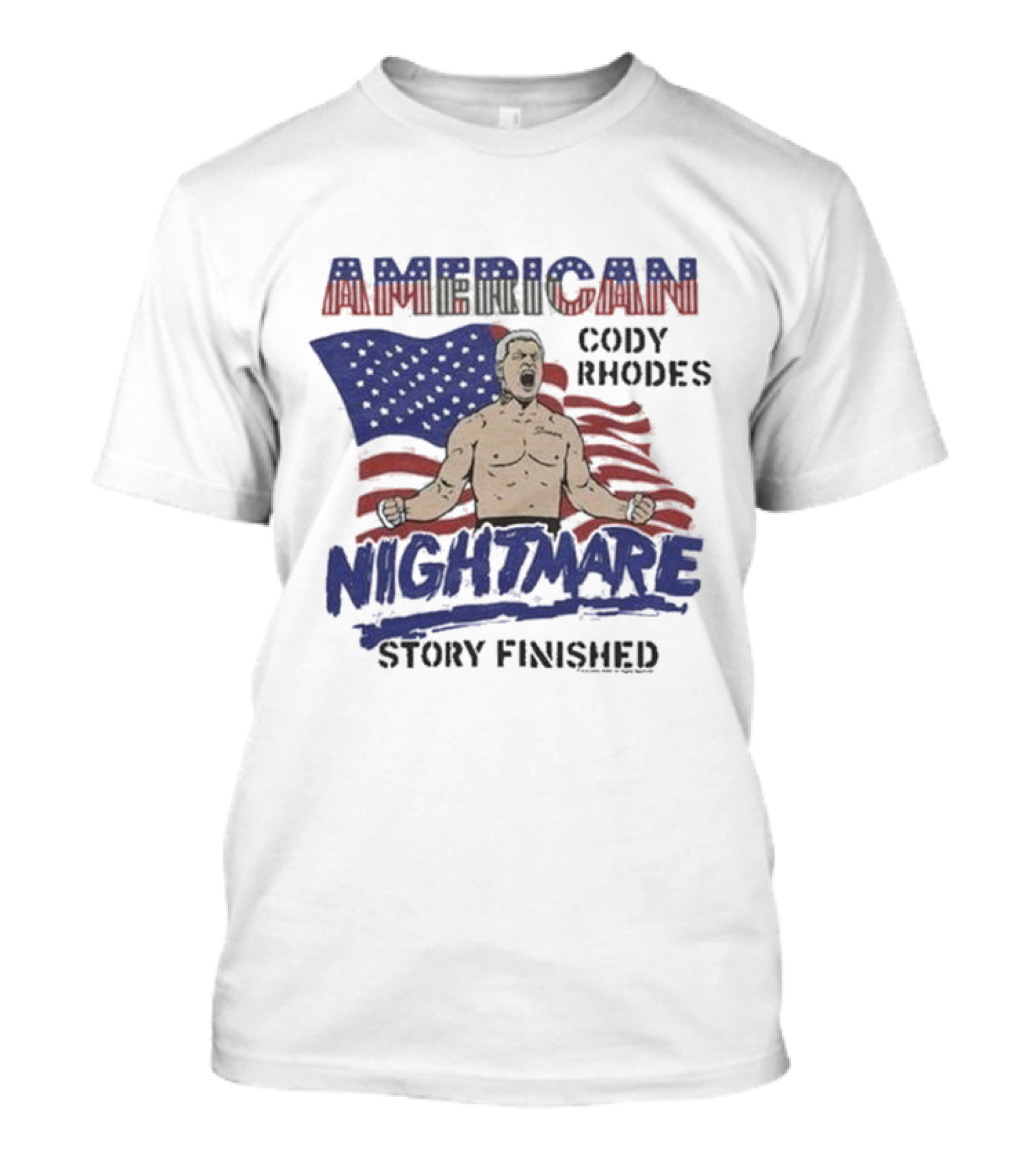 Cody Rhodes American Nightmare Story Finished USA Flag T-Shirt