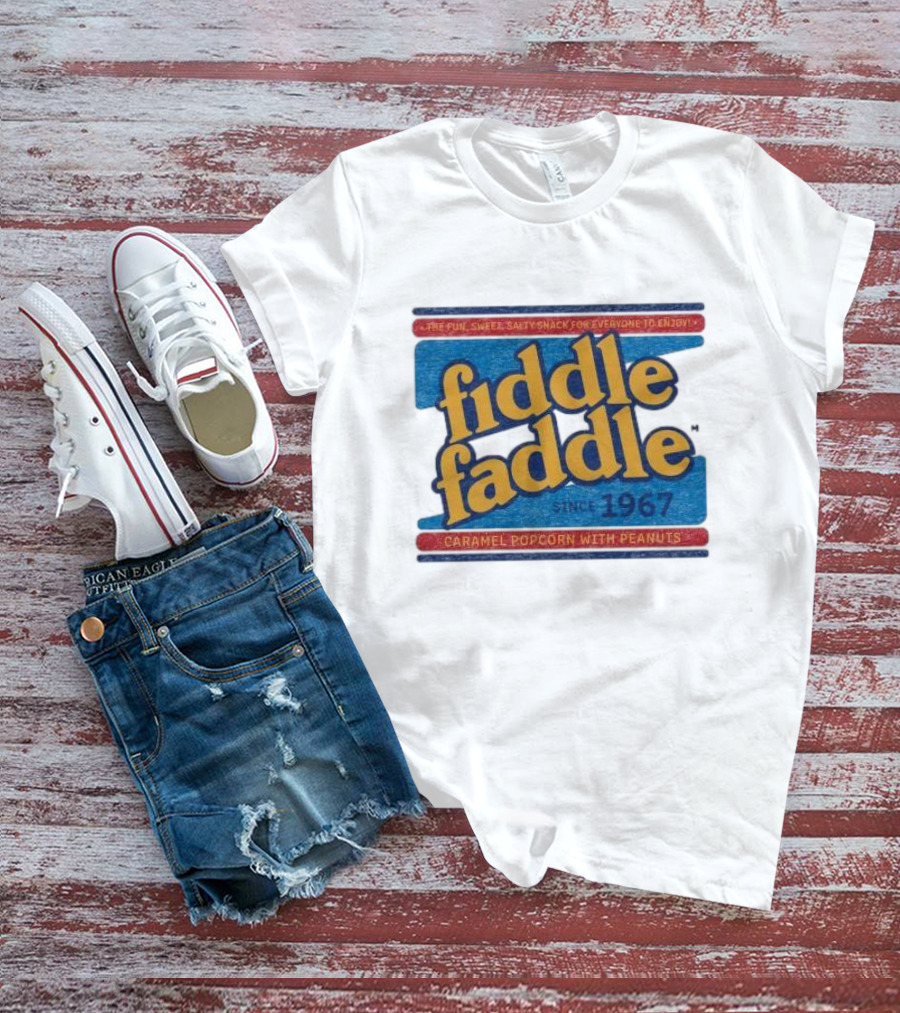 Fiddle Faddle Caramel Popcorn With Peanuts Since 1967 T-Shirt