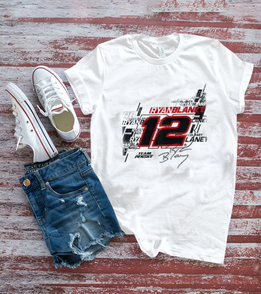 Ryan Blaney 12 Team Penske Signature Racing T-Shirt