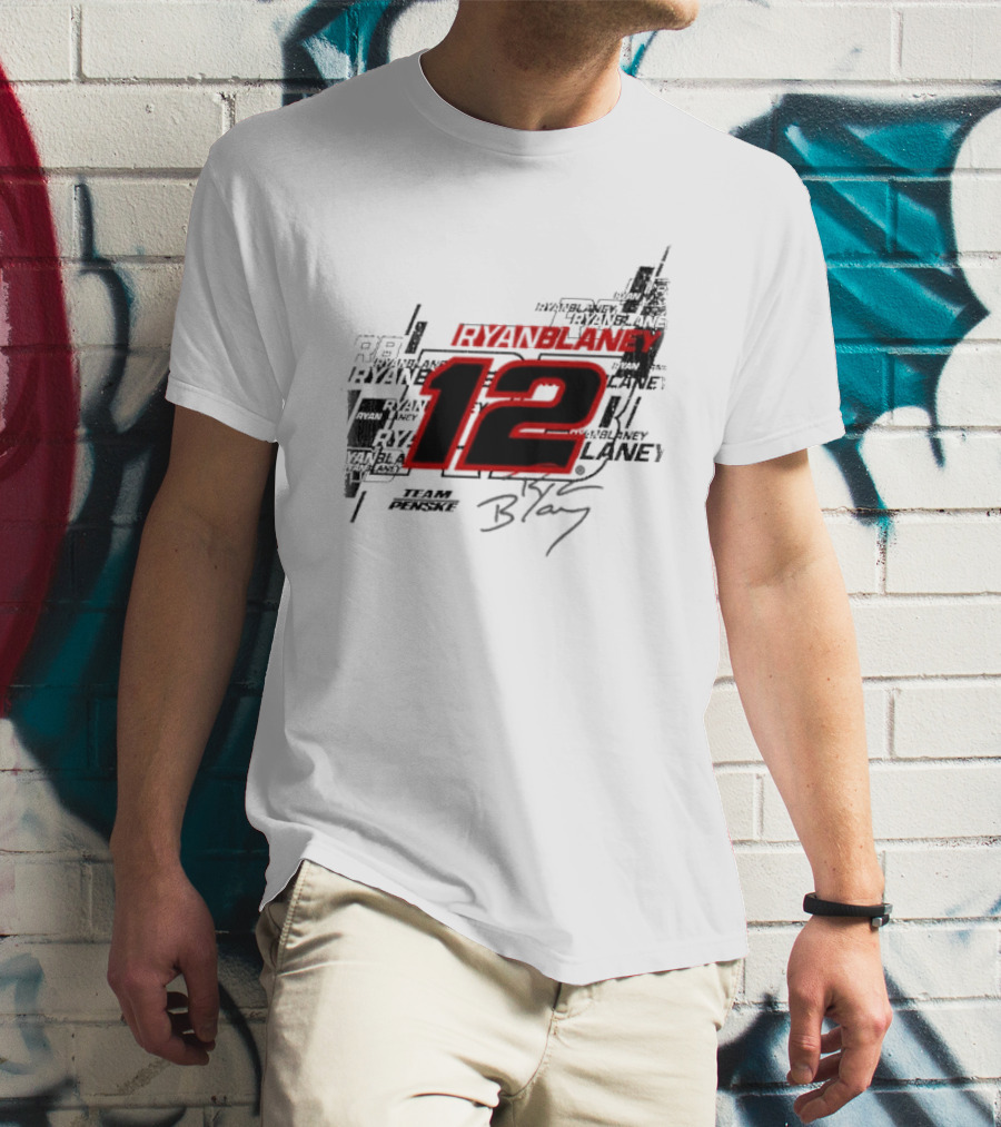 Ryan Blaney 12 Team Penske Signature Racing T-Shirt