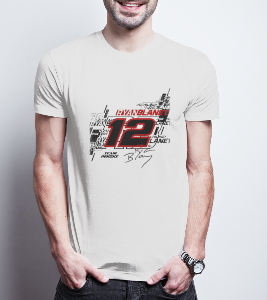Ryan Blaney 12 Team Penske Signature Racing T-Shirt