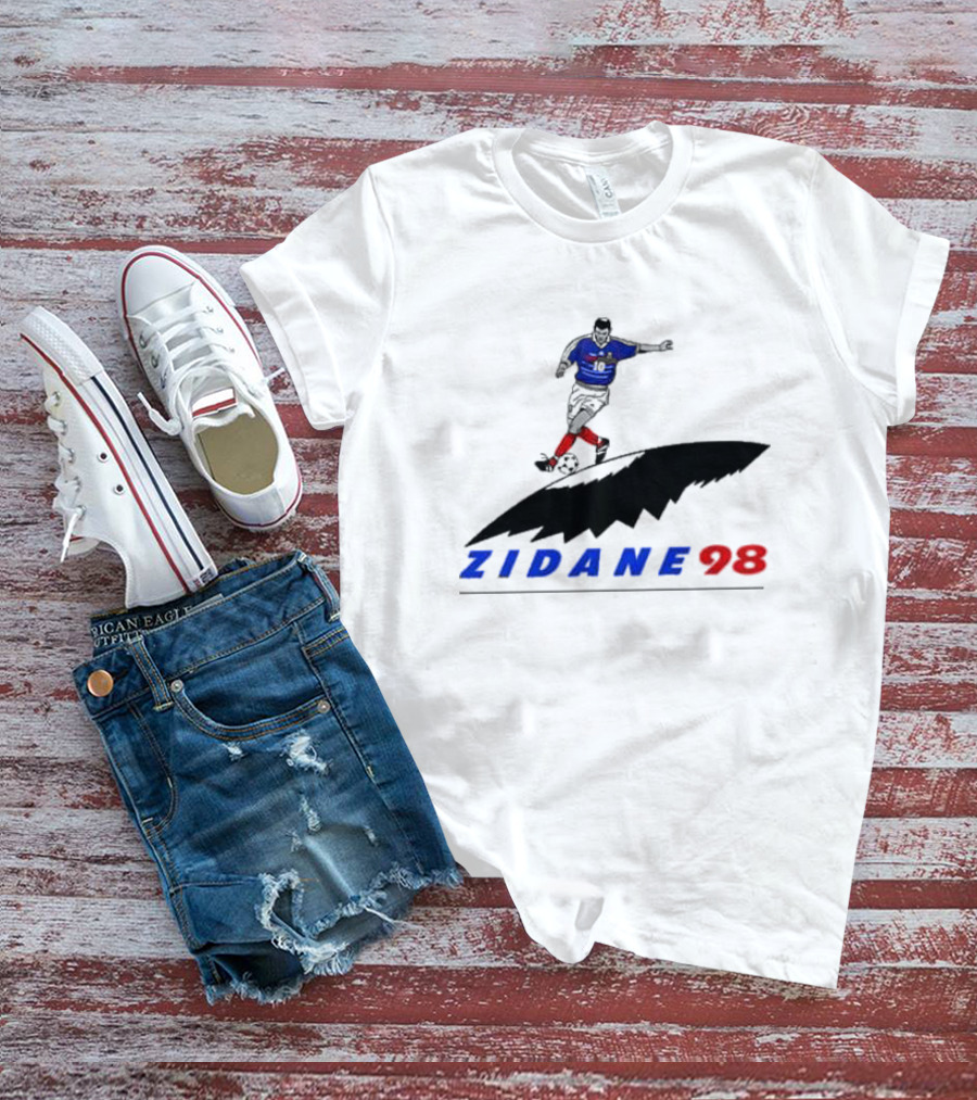 Zinedine Zidane 98 France Soccer Legend Iconic T-Shirt