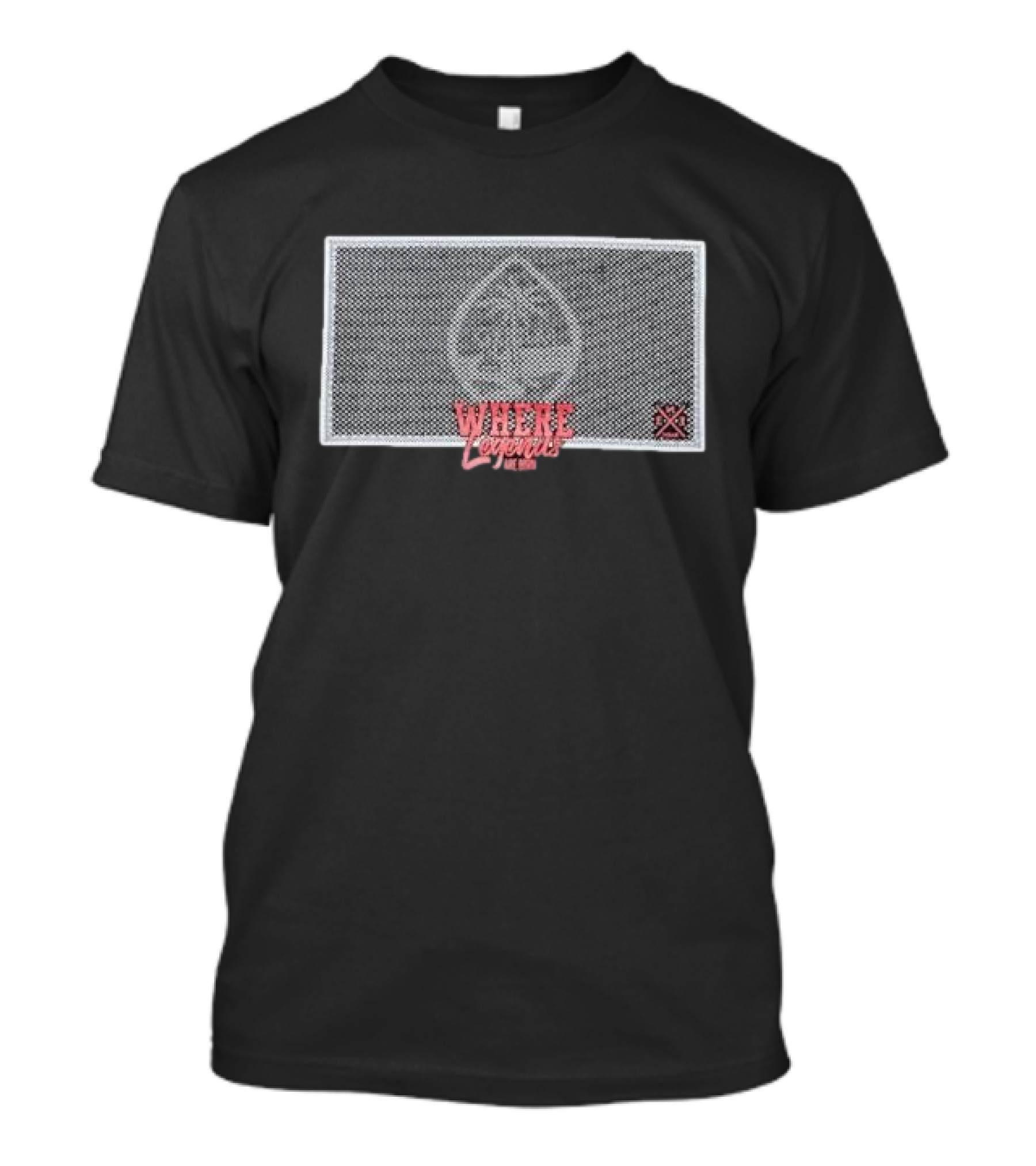 WHERE LEGENDS ARE BORN BLK DIAMOND SHIELD RED TEXT ICONIC T-Shirt