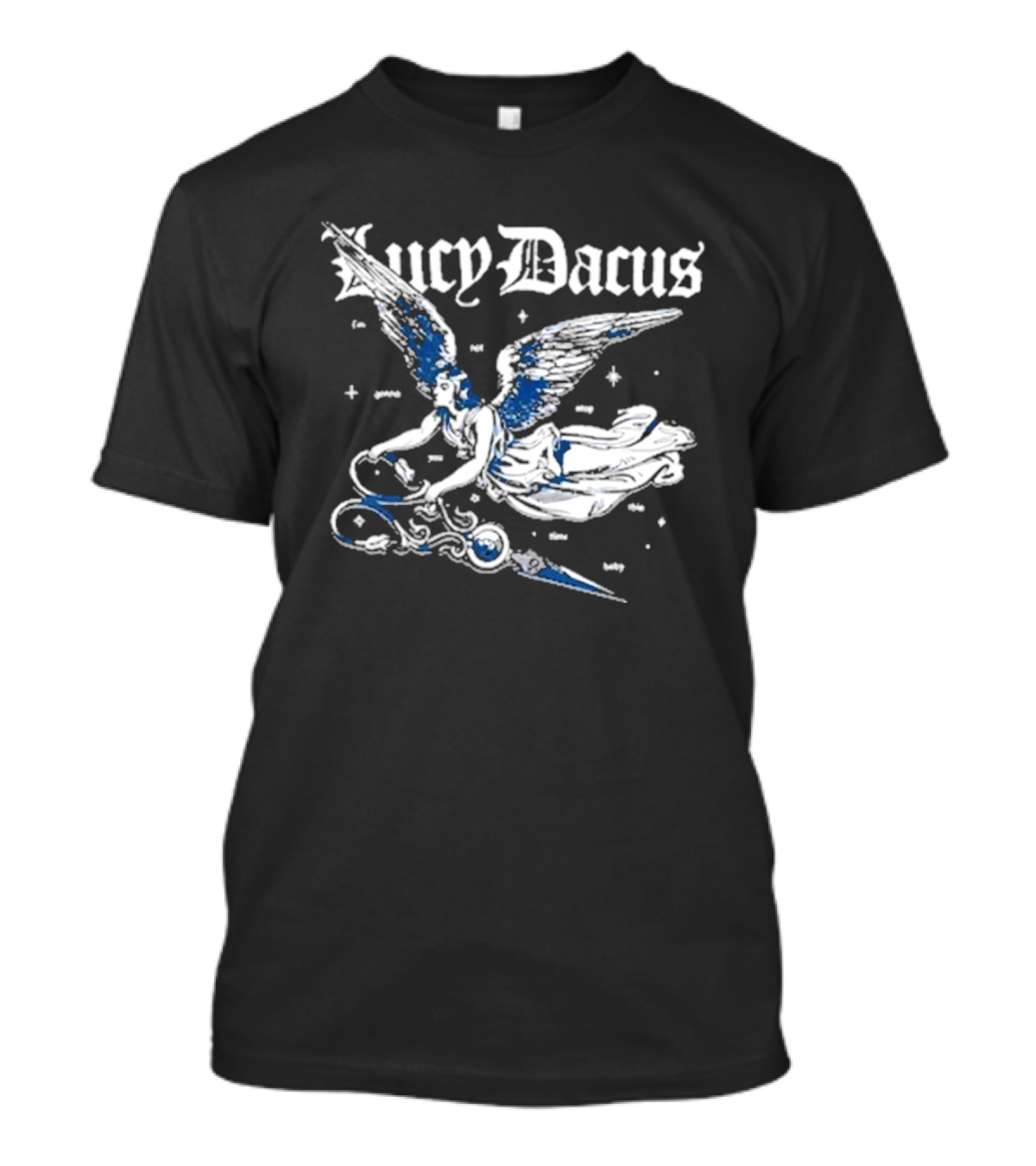 Lucy Dacus Angel Wings Holding Scissors T-Shirt