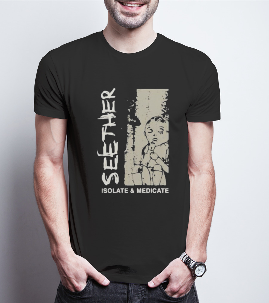 Seether Isolate And Medicate Grunge Child Sketch T-Shirt