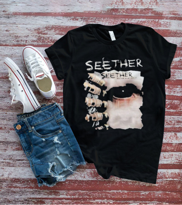 Seether Karma And Effect Eye Skeleton Couple Image T-Shirt