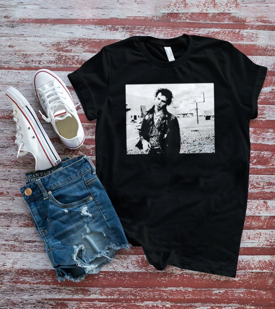 Sex Pistols Babylon Sid Vicious Street Scene Retro Punk Style T-Shirt