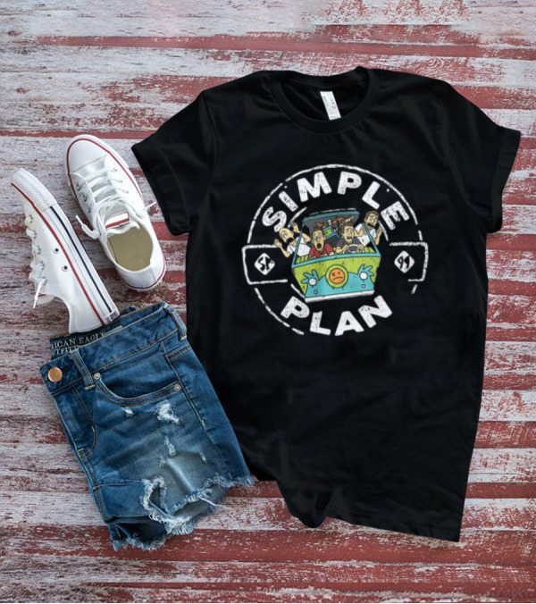 Simple Plan Cartoon Car Chaos Adventure T-Shirt