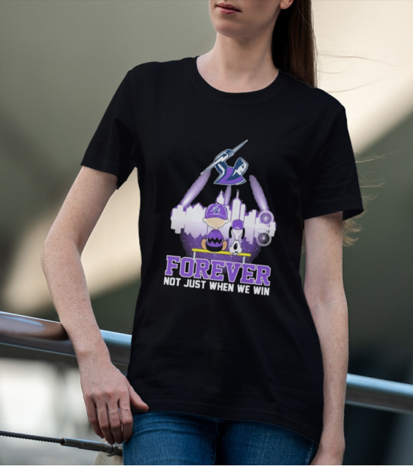 Snoopy Charlie Brown Melbourne Storm Forever Not Just When We Win Peanuts Skyline T-Shirt