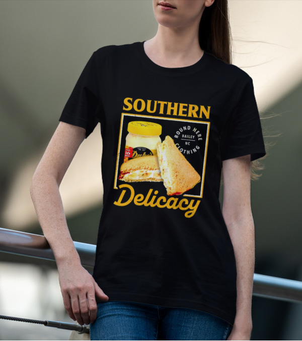 Southern Delicacy Duke's Mayo Round Here Bailey NC Clothing T-Shirt