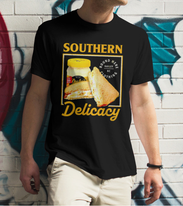 Southern Delicacy Duke's Mayo Round Here Bailey NC Clothing T-Shirt