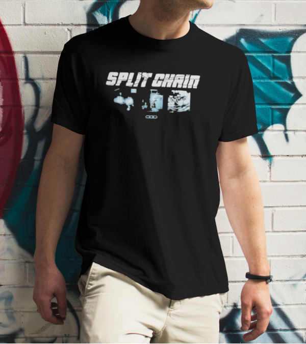 Split Chain Motionblur Exploring Futuristic Machinery And Abstract Dynamics T-Shirt