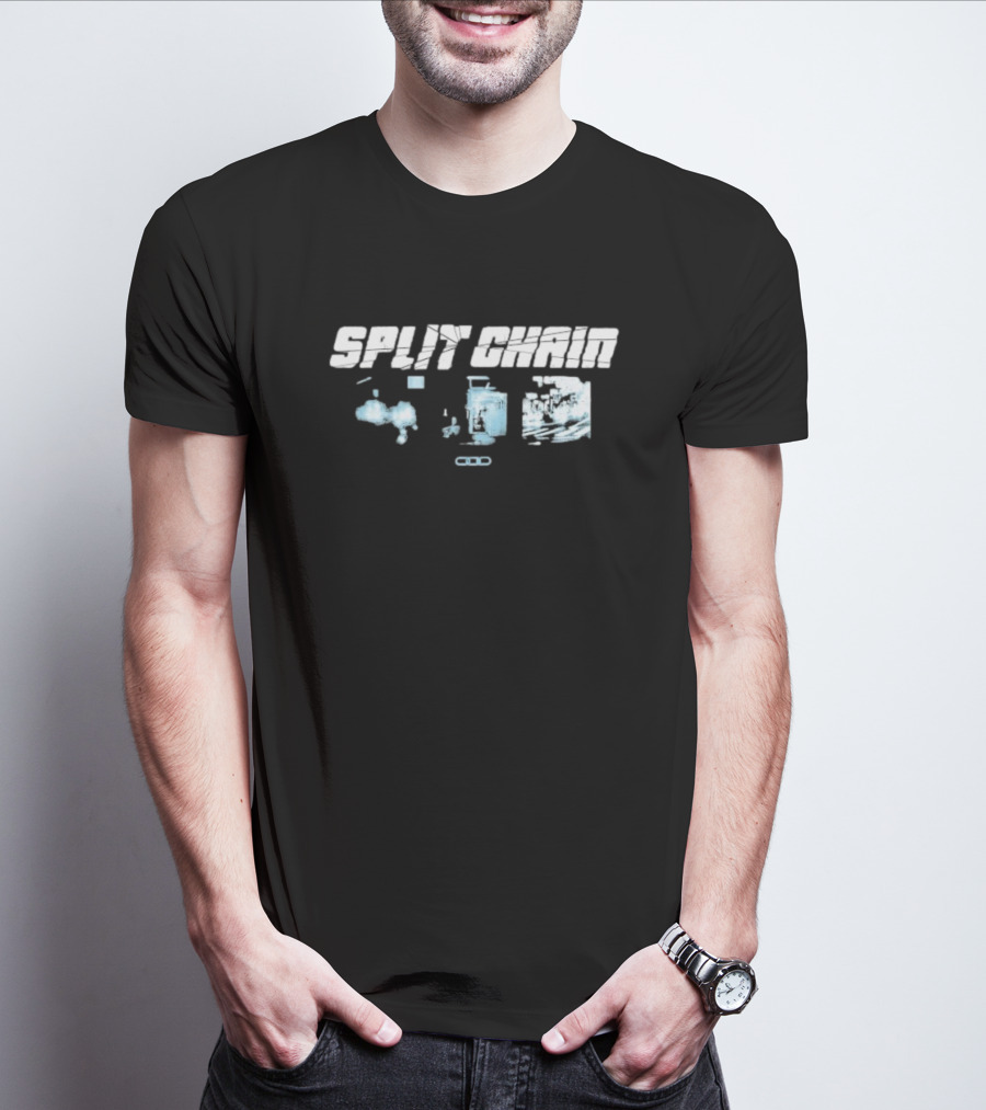 Split Chain Motionblur Exploring Futuristic Machinery And Abstract Dynamics T-Shirt