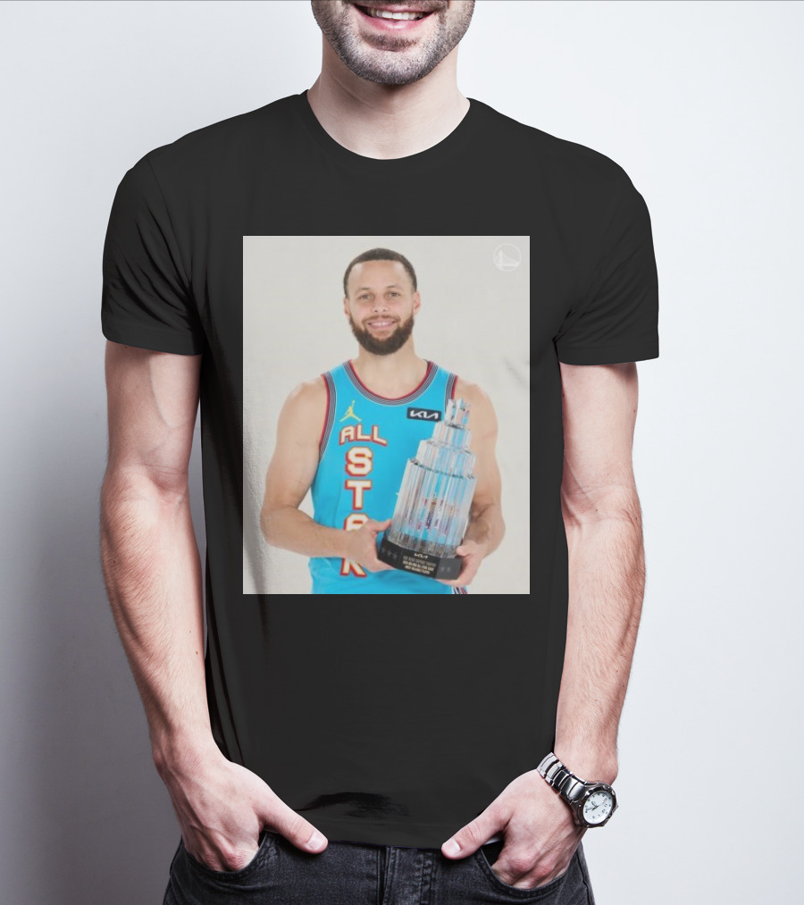 Stephen Curry MVP NBA All-Star Game 2025 Trophy Winner KIA Jordan Basketball T-Shirt