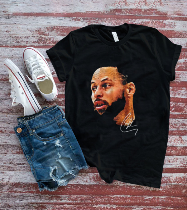 Stephen Curry NBA Big Face Signature T-Shirt