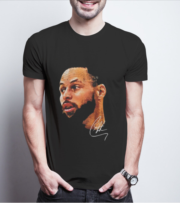 Stephen Curry NBA Big Face Signature T-Shirt