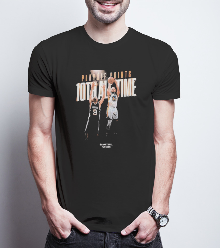 Stephen Curry Playoff Points 10th All-Time Jump Shot 2025 T-Shirt