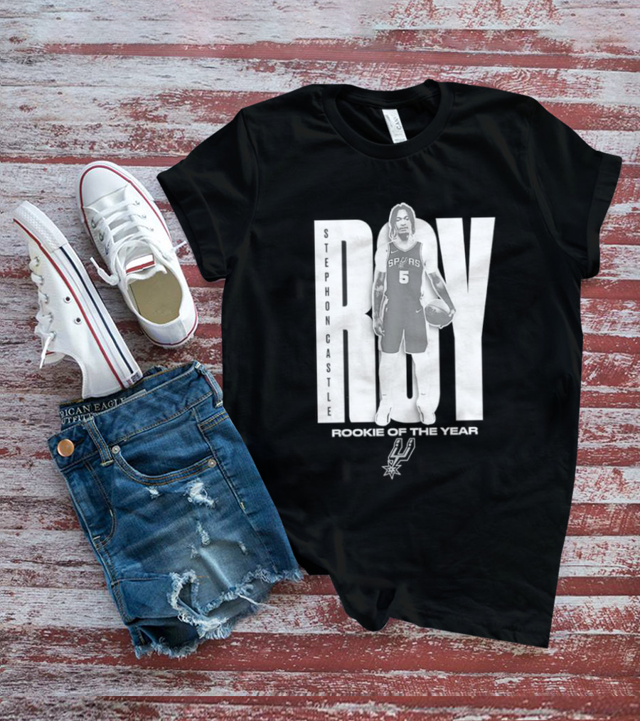 Stephon Castle San Antonio Spurs 2025 ROTY Prediction NBA Rookie Of The Year T-Shirt