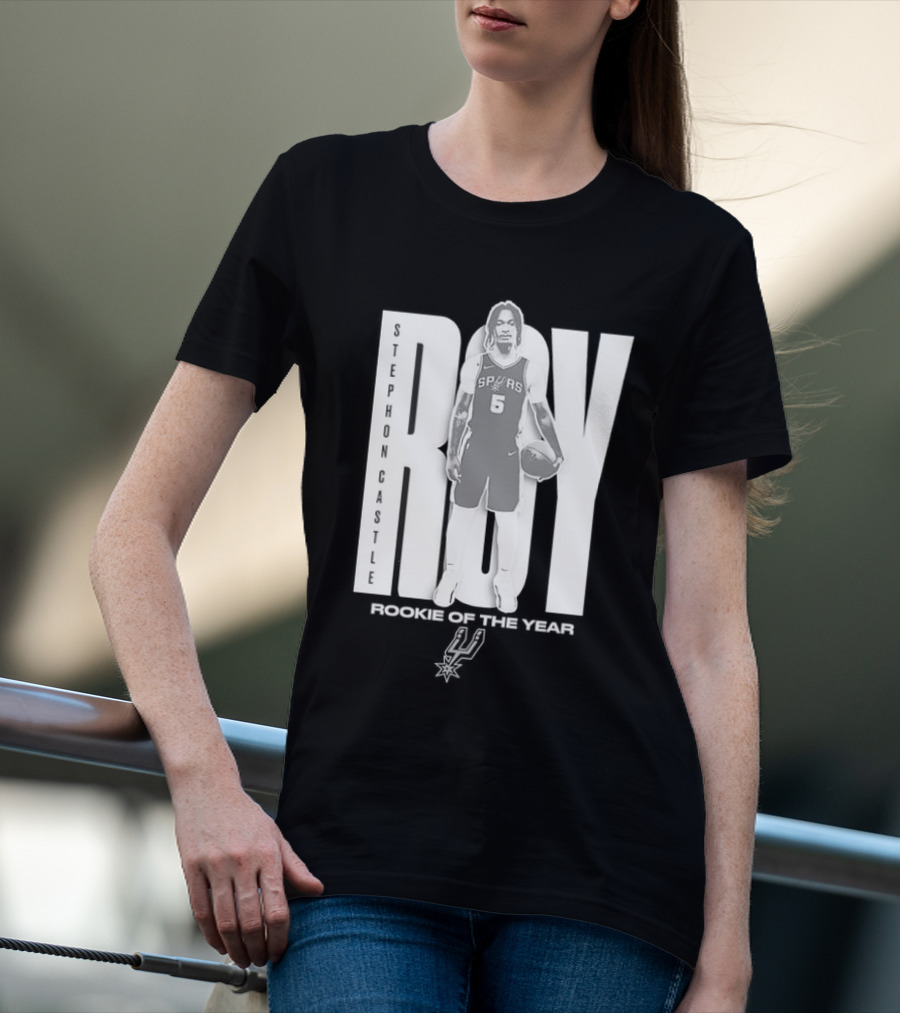 Stephon Castle San Antonio Spurs 2025 ROTY Prediction NBA Rookie Of The Year T-Shirt