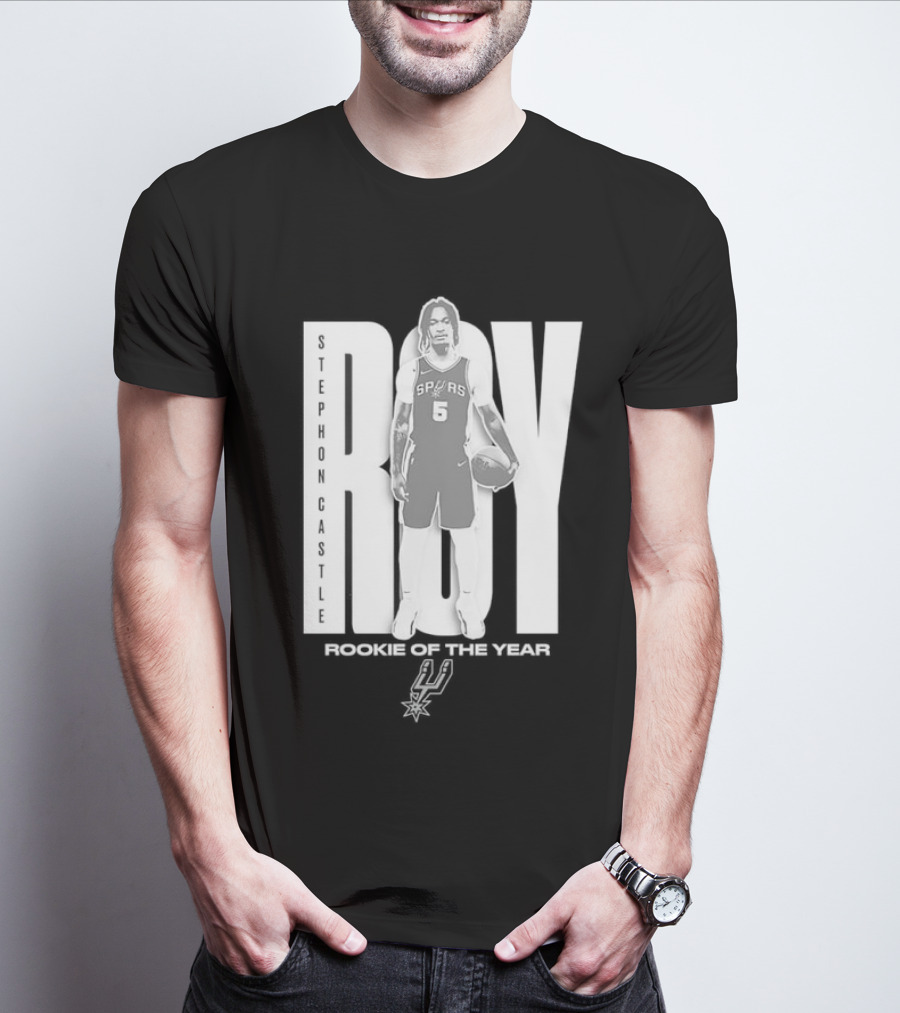 Stephon Castle San Antonio Spurs 2025 ROTY Prediction NBA Rookie Of The Year T-Shirt