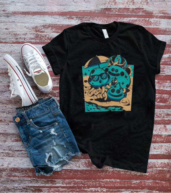 Summer Quest Beach Mushrooms Party Fun T-Shirt