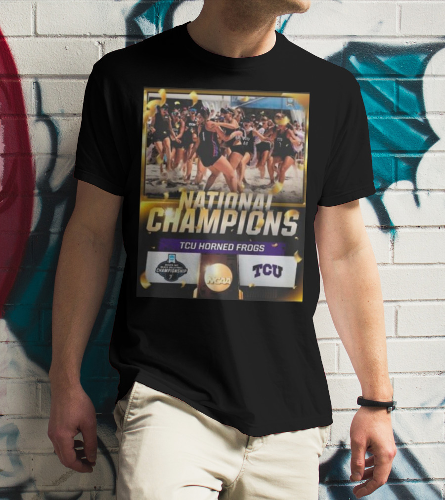 TCU Horned Frogs National Champions NCAA Women’s Beach Volleyball 2025 T-Shirt