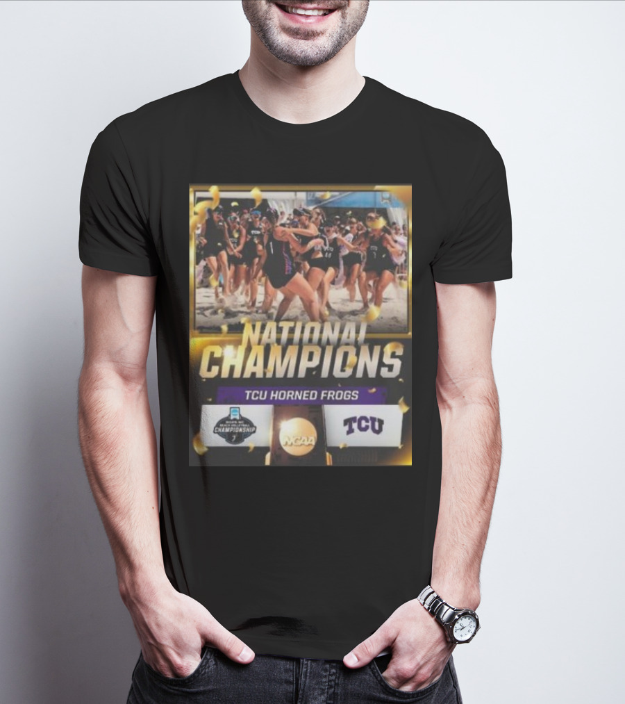 TCU Horned Frogs National Champions NCAA Women’s Beach Volleyball 2025 T-Shirt