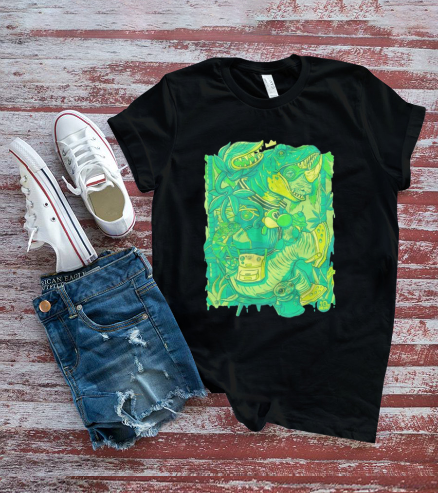 Ten Hundred Green Rhino 10 Hun Adventure T-Shirt