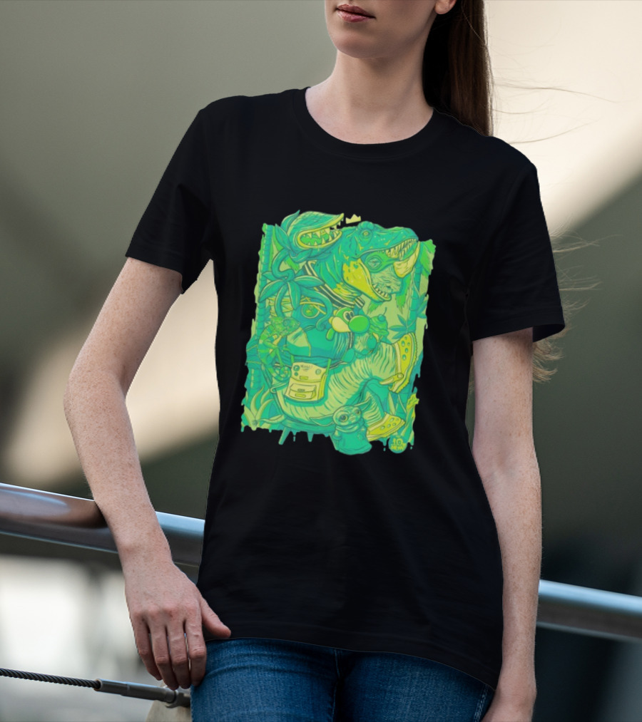 Ten Hundred Green Rhino 10 Hun Adventure T-Shirt