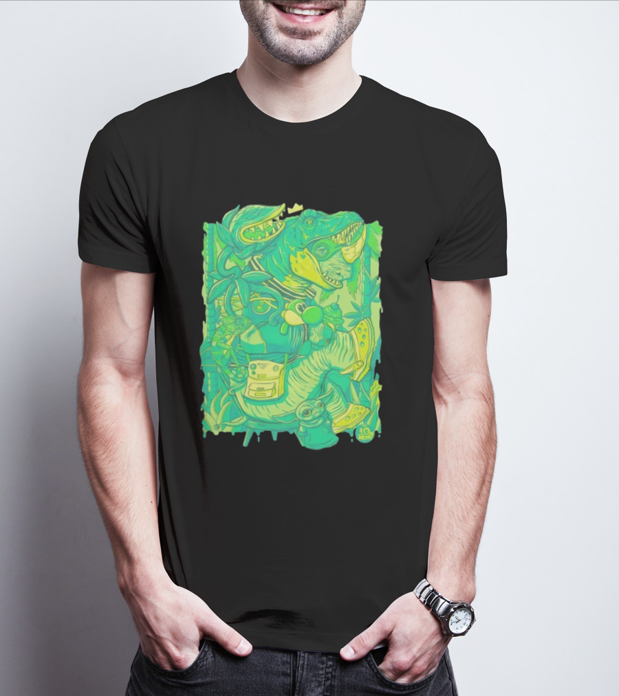 Ten Hundred Green Rhino 10 Hun Adventure T-Shirt