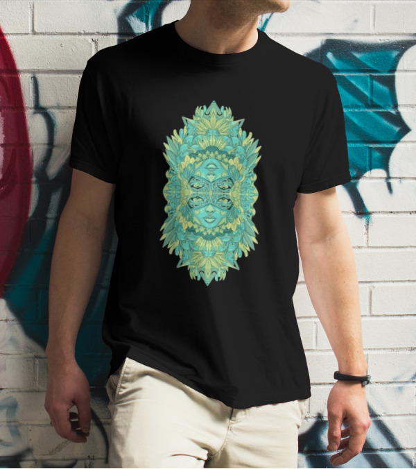 Ten Hundred Reflect Kaleidoscopic Faces Symmetrical Nature T-Shirt