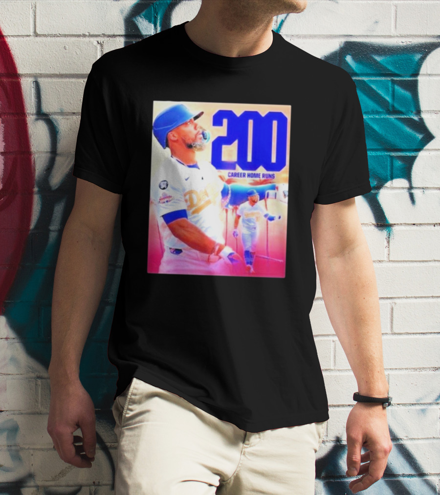 Los Angeles Dodgers Teoscar Hernandez 200 Career Home Runs T-Shirt