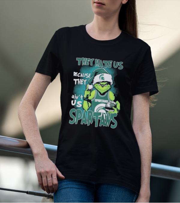 The Grinch They Hate Us Because They Ain’t Us Spartans T-Shirt