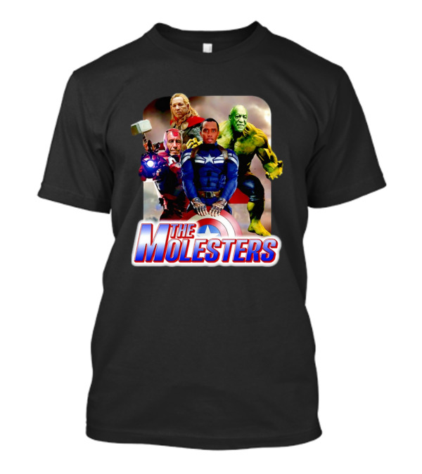 The Molesters Avengers Parody 2025 Captain America Iron Man Thor Hulk T-Shirt