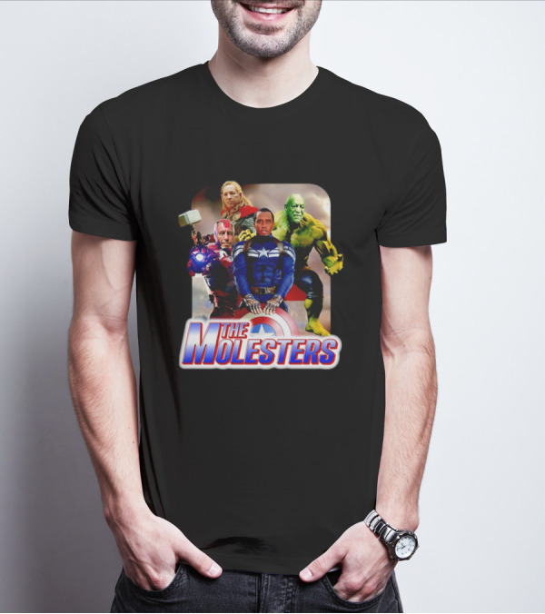 The Molesters Avengers Parody 2025 Captain America Iron Man Thor Hulk T-Shirt