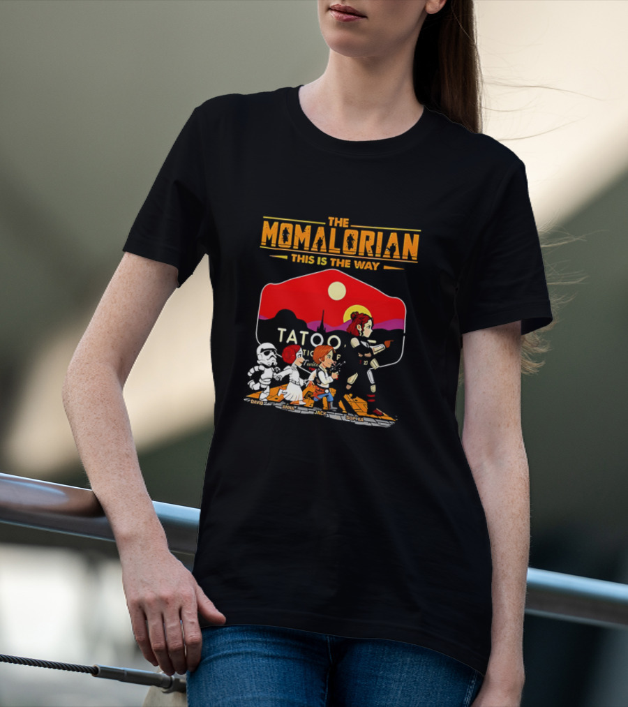The Momalorian This Is The Way Tatooine Cartoon Adventure T-Shirt