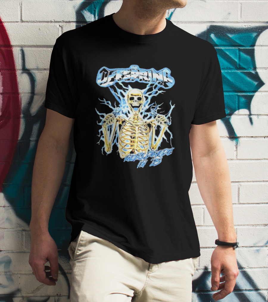The Offspring 2025 Worldwide Electric Skeleton Tour Japan Australia Dates T-Shirt