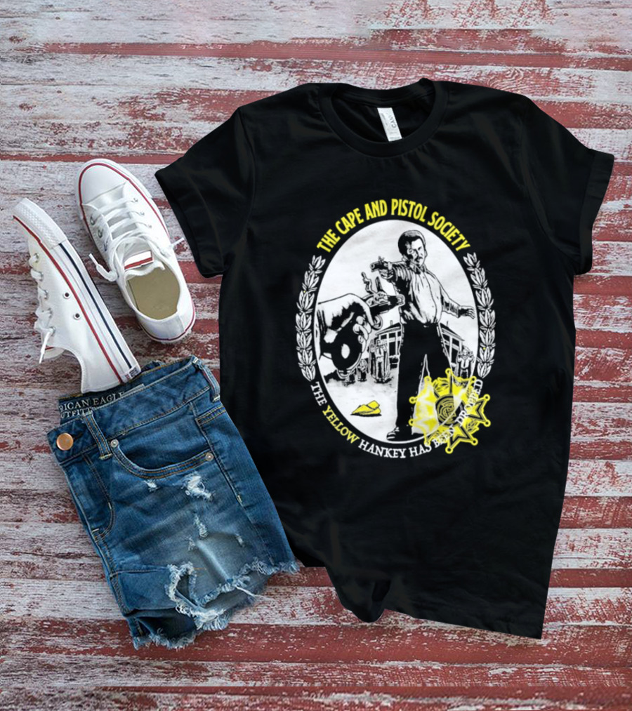 The Righteous Gemstones The Cape And Pistol Society Yellow Hankey Dropped Duelling T-Shirt